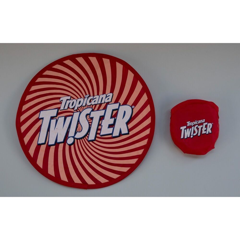 Vintage Tropicana Twister Promotional‎ Folding Frisbee Disc Game